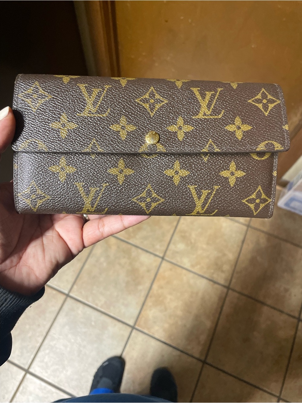 Louis Vuitton Monogram Canvas Continental Card Holder Wallet - Brown & Gold